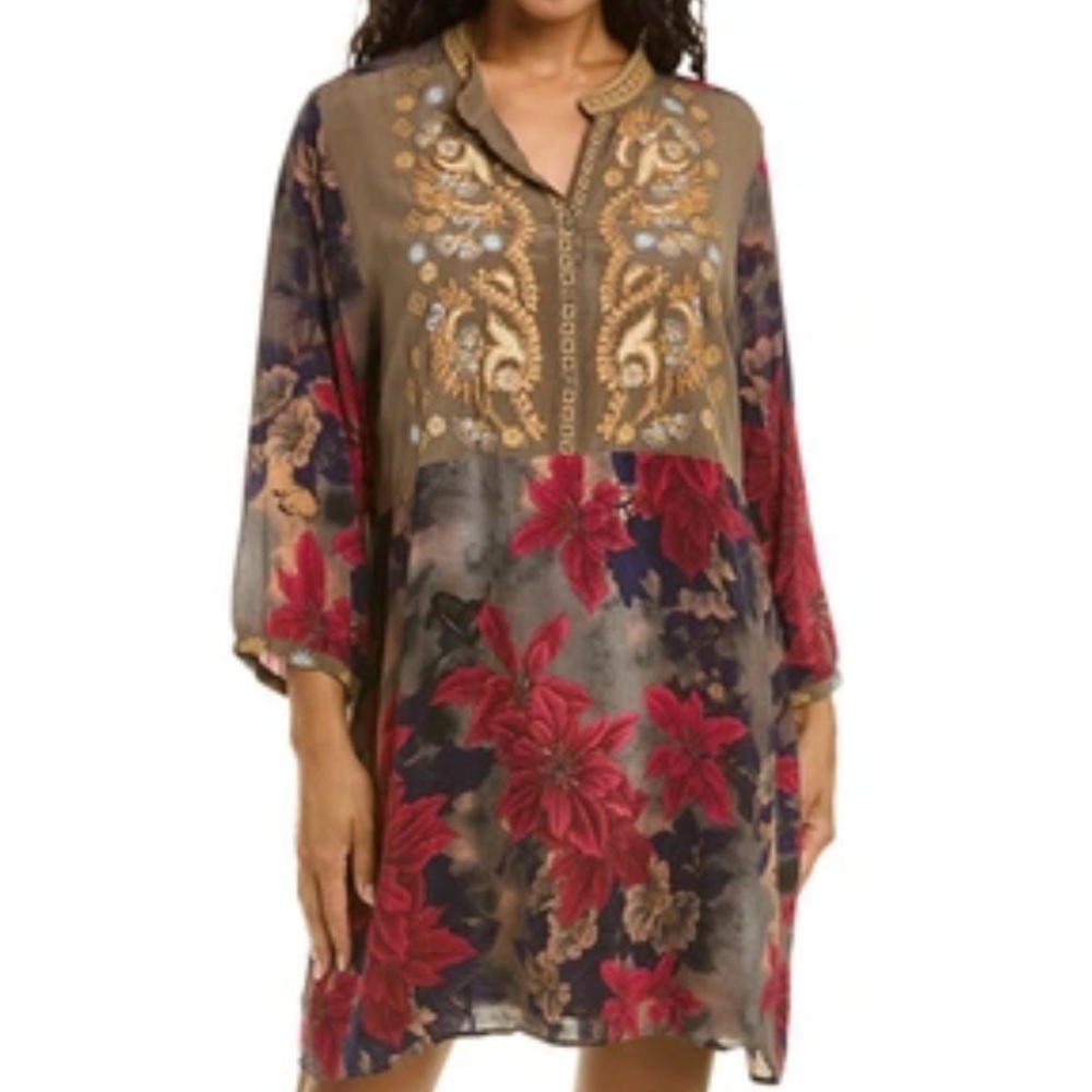 JOHNNY WAS Bouquet Burnout Gweneth Dress